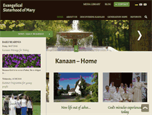Tablet Screenshot of kanaan.org
