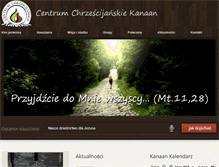Tablet Screenshot of kanaan.org.pl