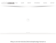 Tablet Screenshot of kanaan.pl